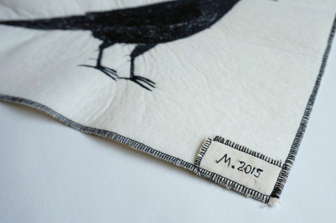 the raven embroidery - výšivka havran